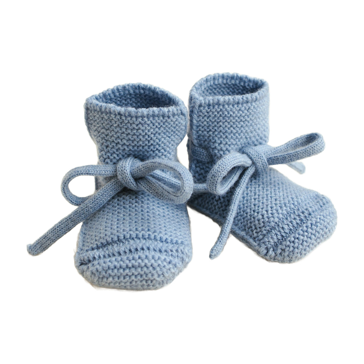 Hvid Booties – Light Blue