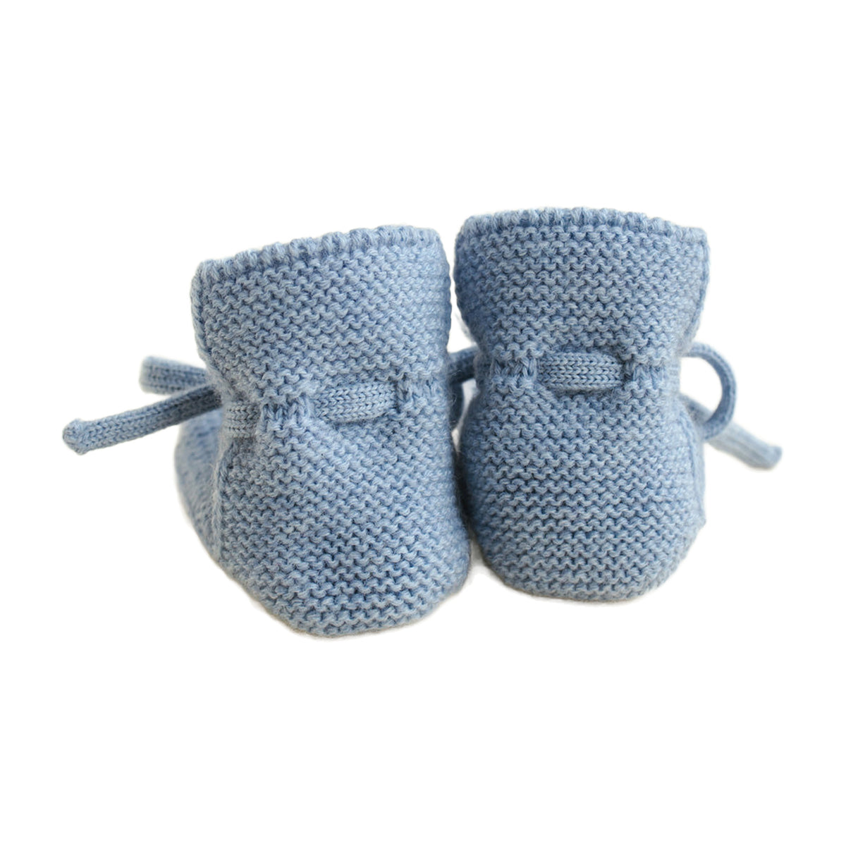 Hvid Booties – Light Blue