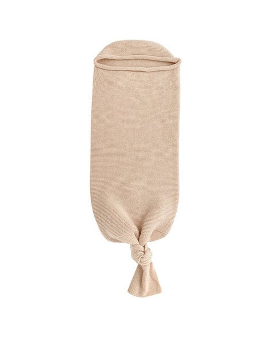 Hvid Cocoon baby wrap in Oat on white
