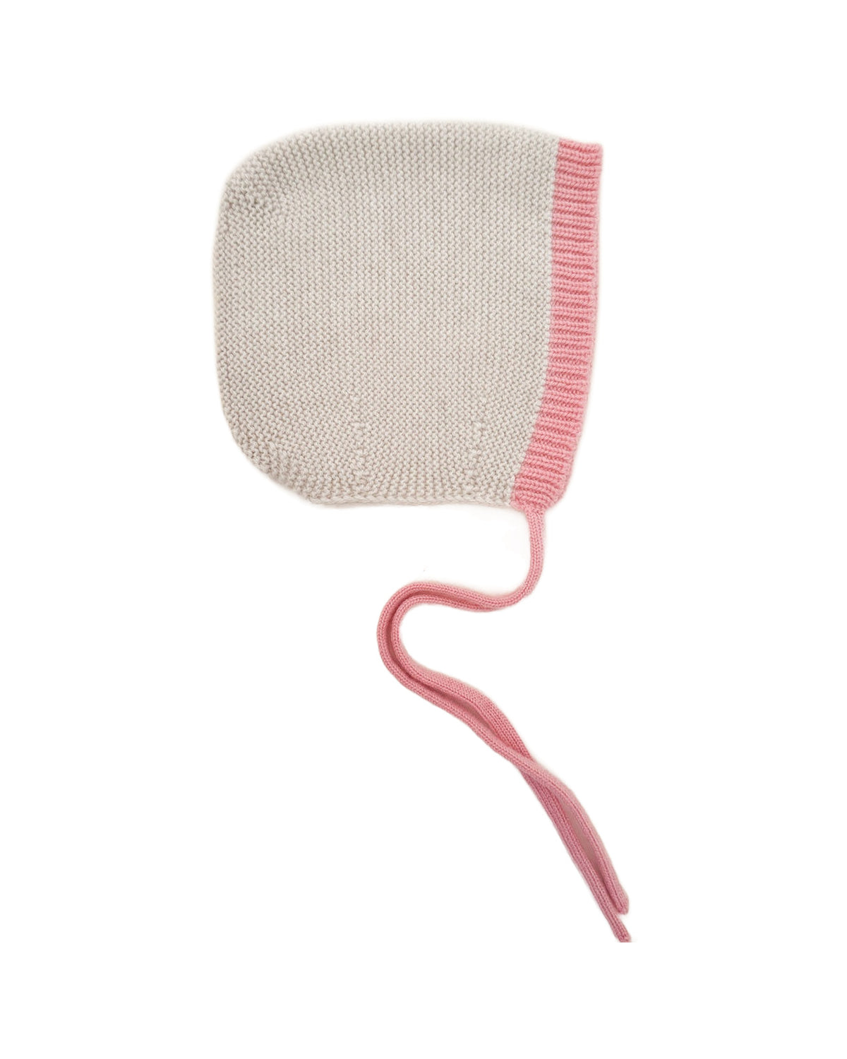 Hvid dolly bonnet- bubblegum trim on white