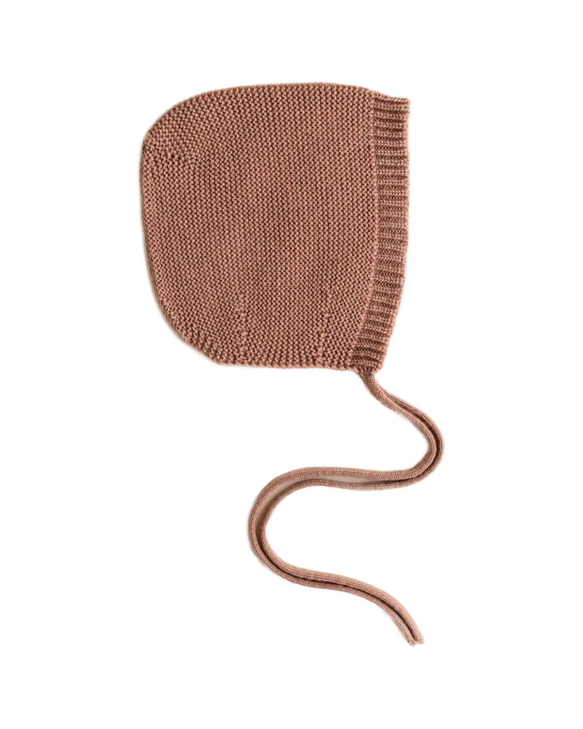 Hvid dolly bonnet- terracotta on white