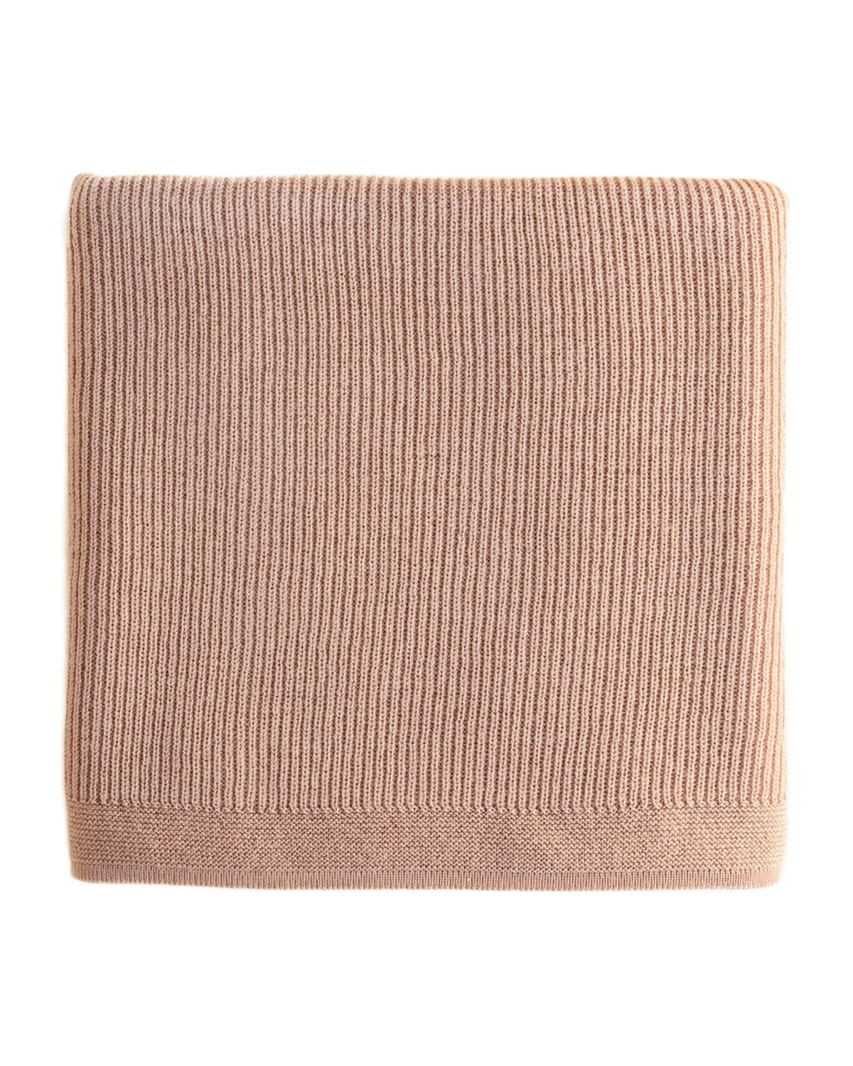 Hvid Felix blanket- rose on white