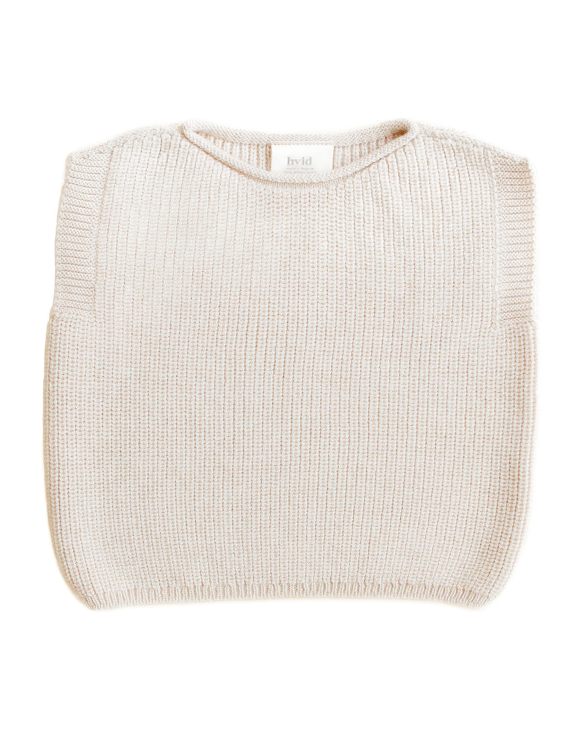 Hvid Harvey vest- cream on white