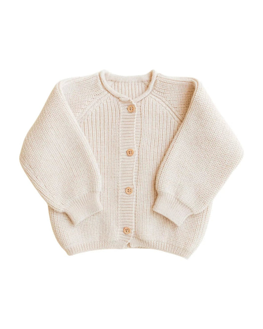 Hvid Inga cardigan- cream on white
