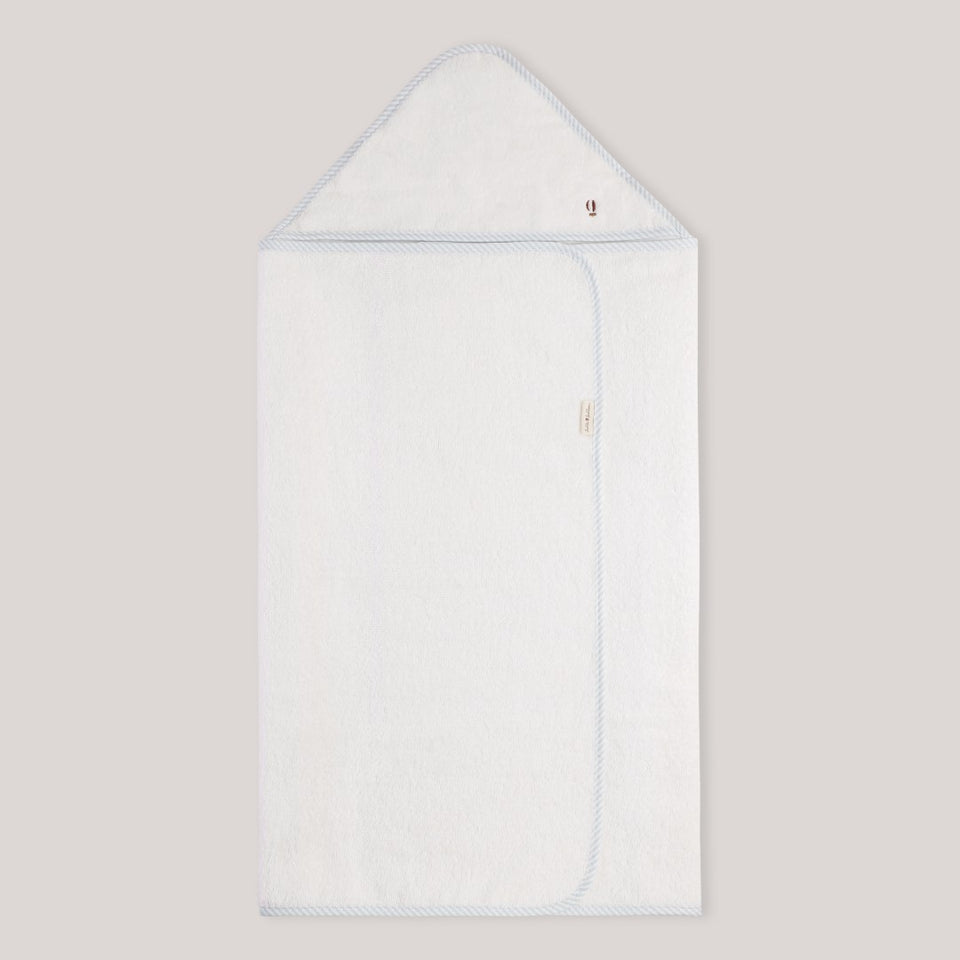Bobbi Bath towel - Pale blue stripe
