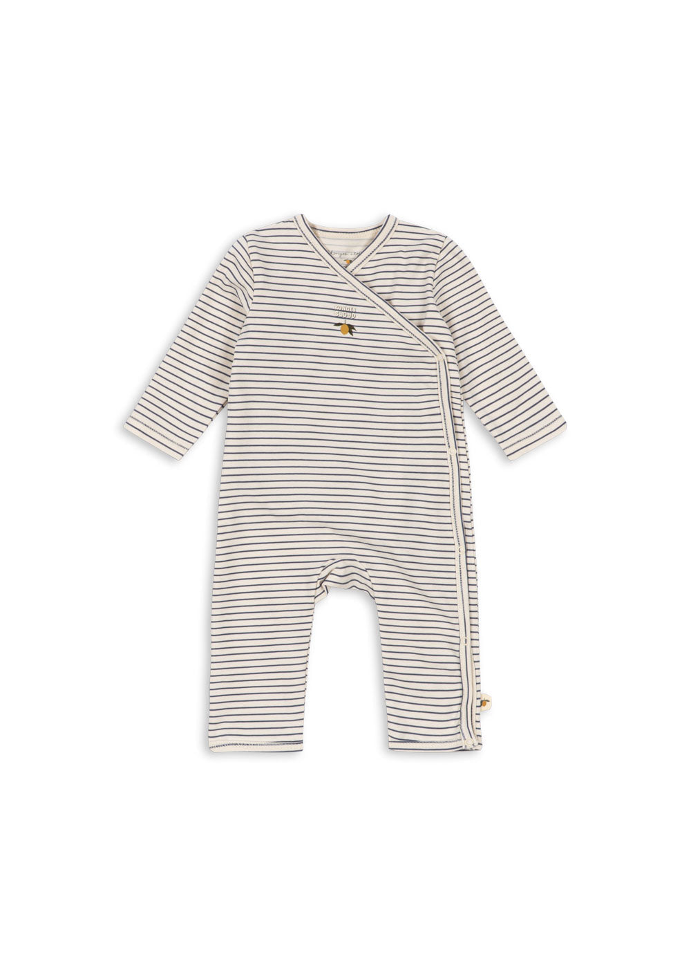 Konges Sloejd Basic Newborn Onesie in Stripe Combo