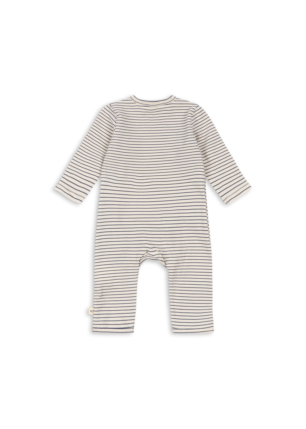 Back view of Konges Sloejd Stripe Combo newborn onesie