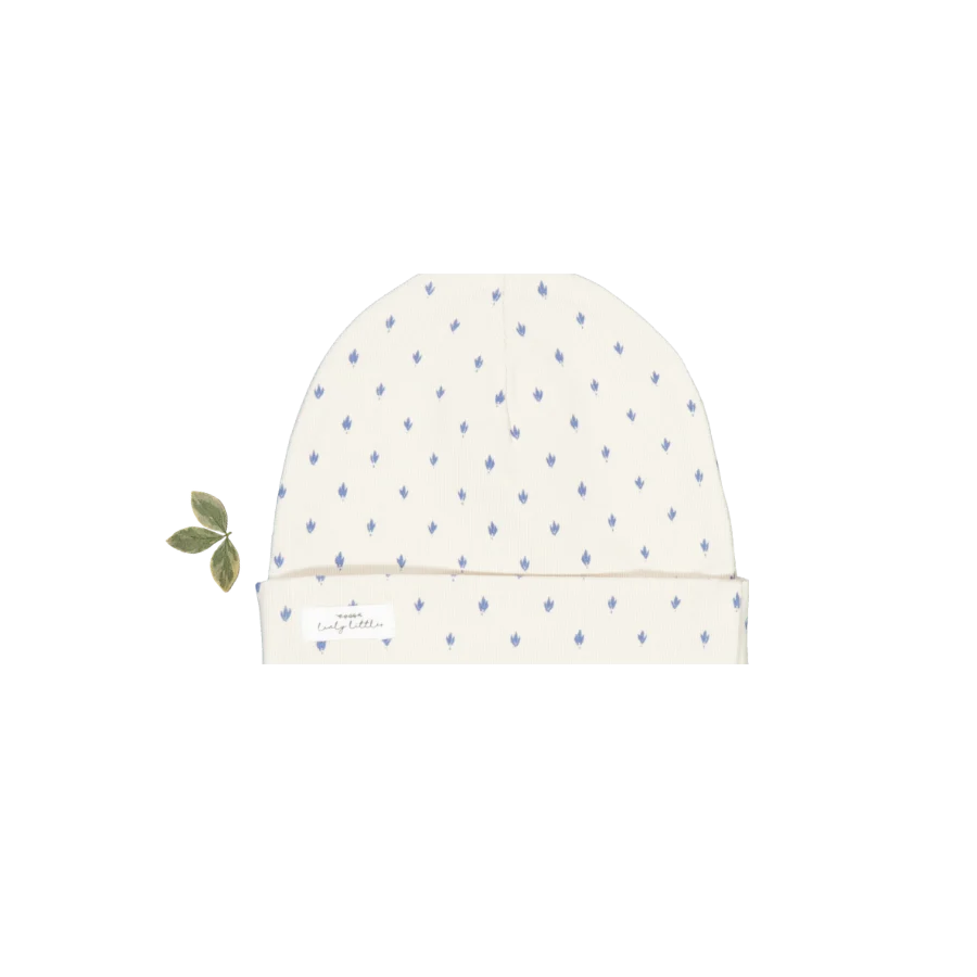 Lovely Littles Blue Damask matching hat