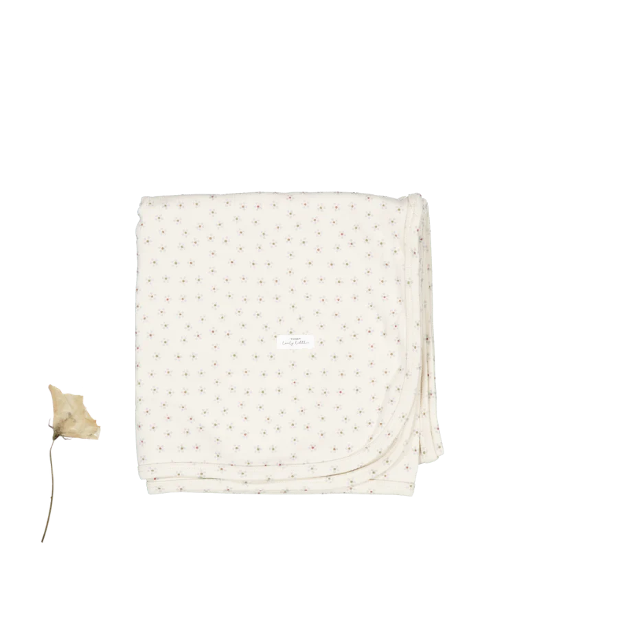 Lovely Littles Printed Blanket in Pink Roseberry