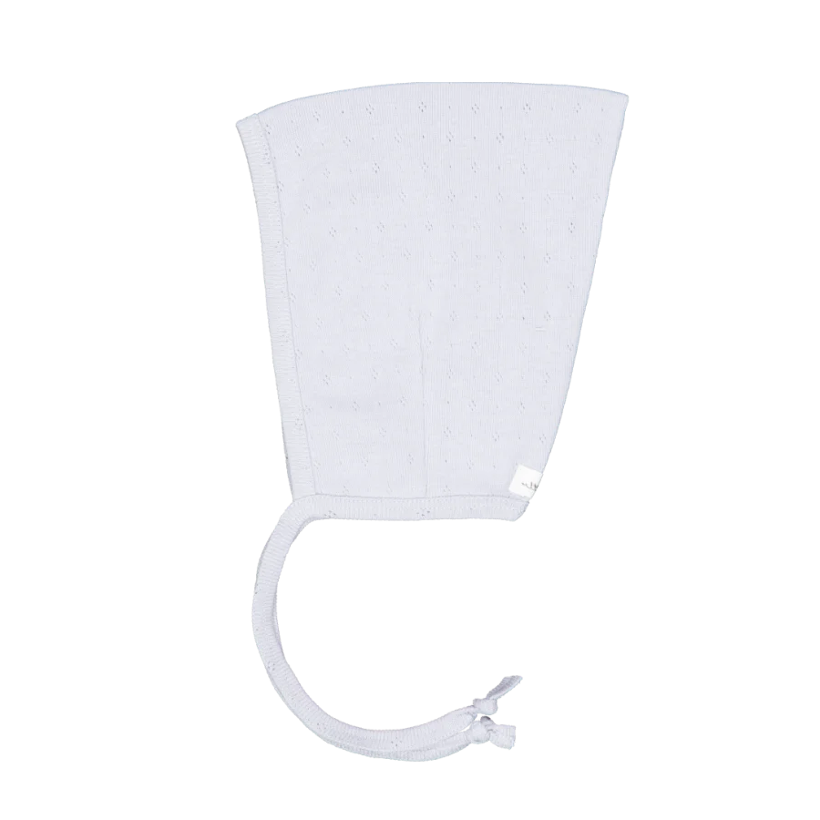 Lovely Littles Dew Drop Pointelle bonnet