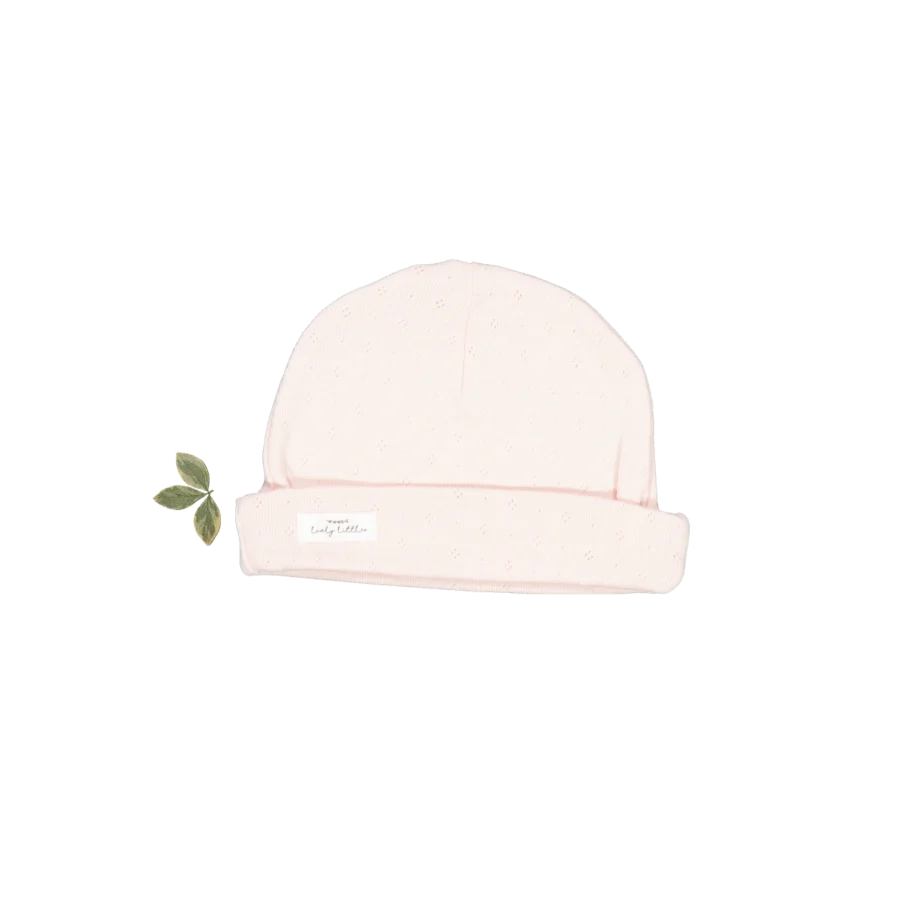 Lovely Littles Tea Rose pointelle hat