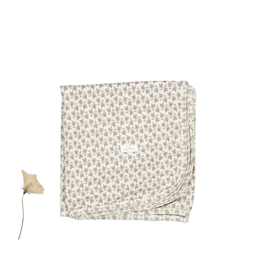 Lovely Littles Printed Blanket in Green Willow