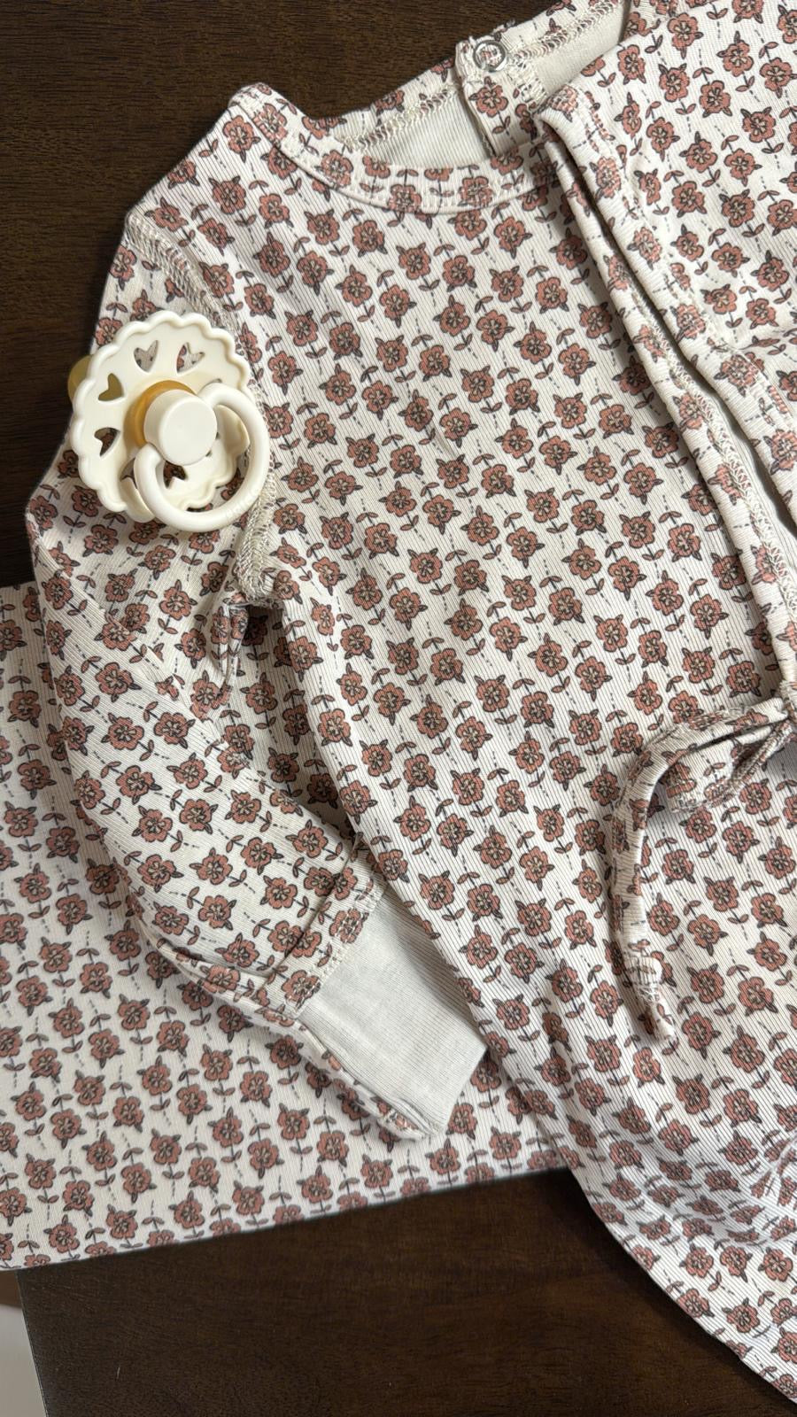 Close-up of Lovely Littles Rose Willow floral print