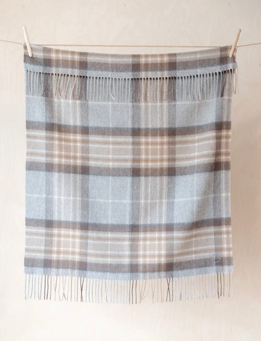 TBco lambswool baby blanket in Mackeller Tartan