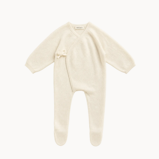 Freckle Label Ivory Cashmere Babygrow