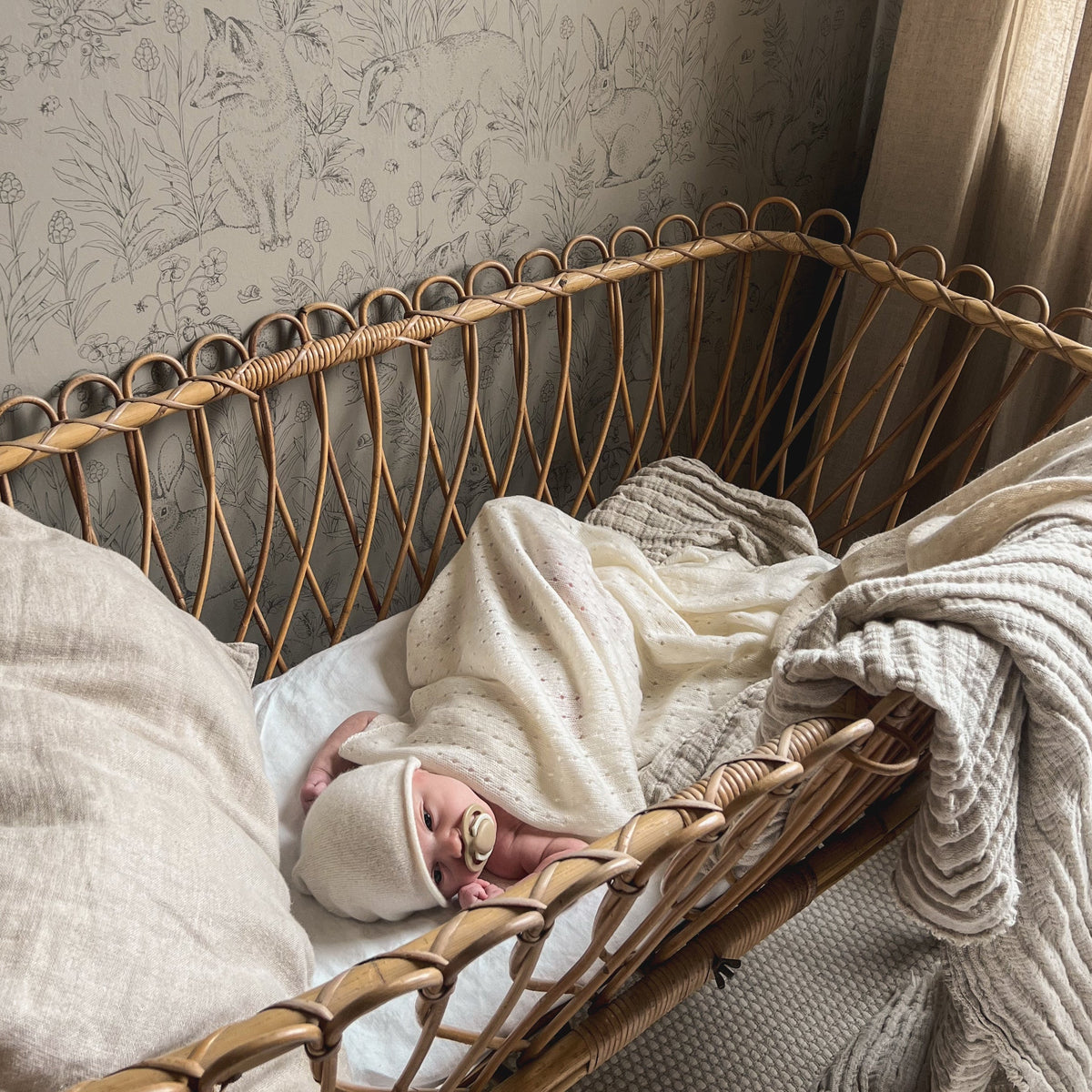 Freckle Label Ivory Cashmere Blanket