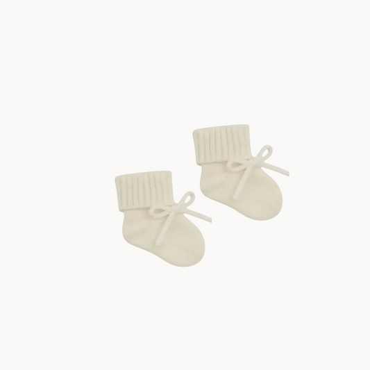 Freckle Label Ivory Cashmere Booties