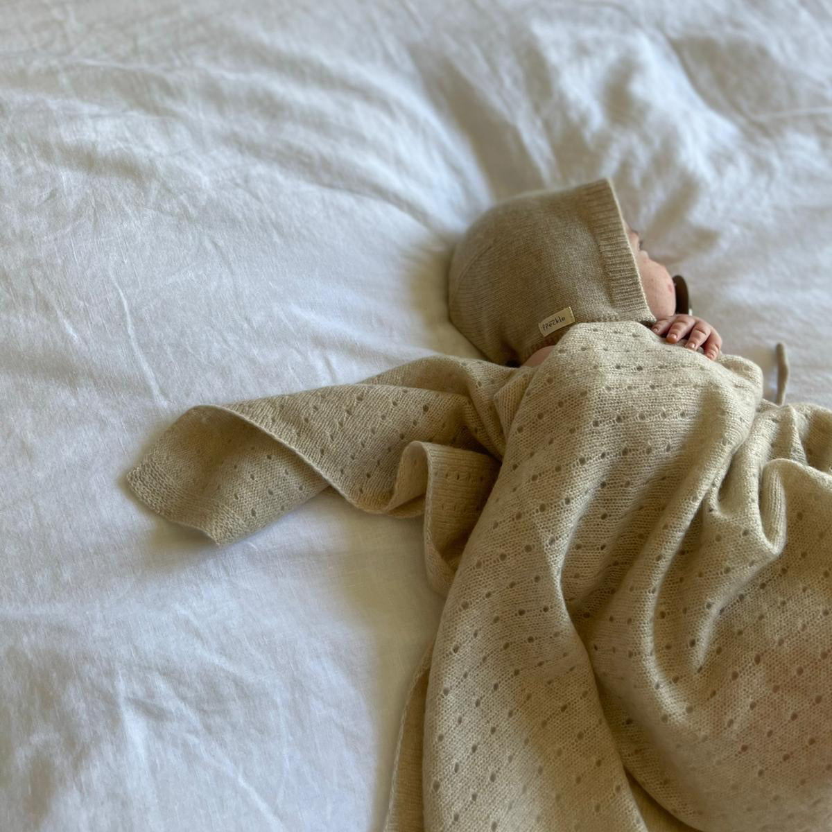 Freckle Label Almond Cashmere Blanket