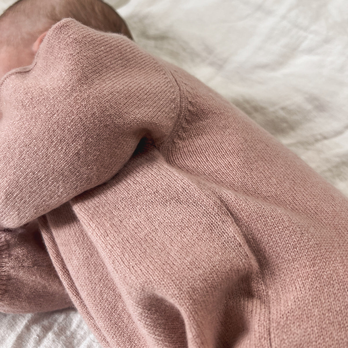 Freckle Label Dusty Rose Cashmere Babygrow
