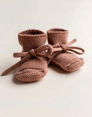 Hvid Booties-Terracotta