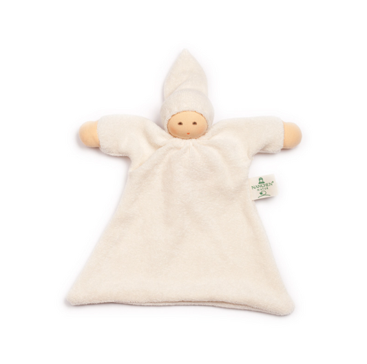Nanchen Natur Organic Blanket Doll, white