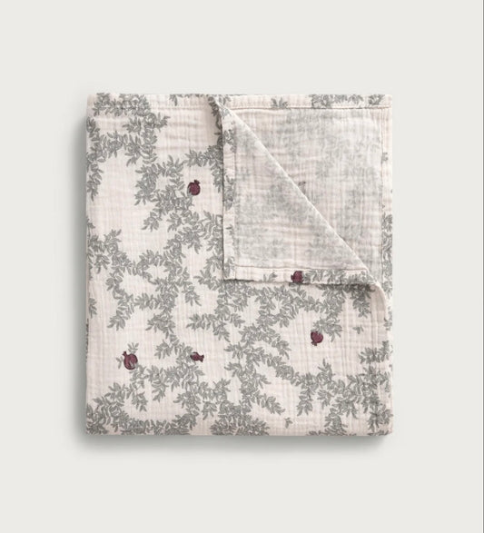 Garbo & Friends Muslin Swaddle Blanket- Pomegranate